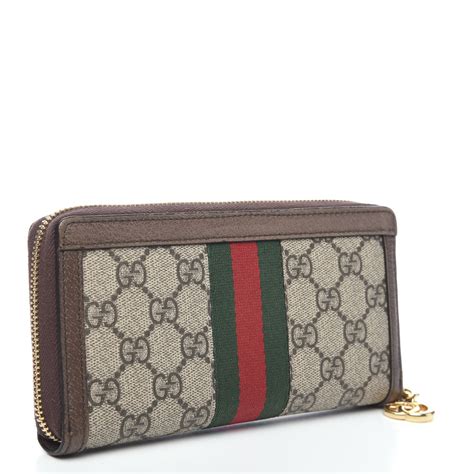 gucci ophidia zip wallet|gucci zip around wallet men's.